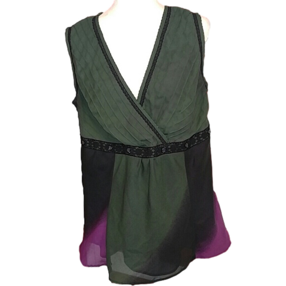 Lane Bryant Beaded Embellished blouse 16